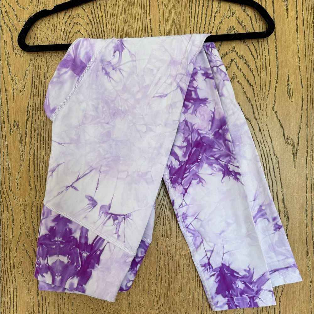 Women's Purple Tie-Dye Leggings